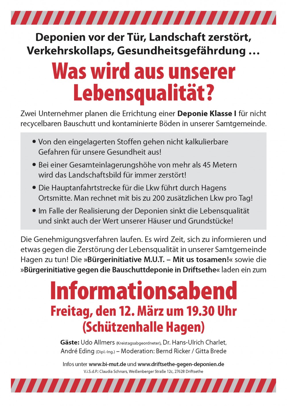 Einladung zum Informationsabend in Hagen